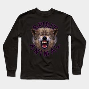 Spirit Animal Wolf Long Sleeve T-Shirt